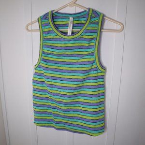 Anthropologie Striped Tank Top Size Medium